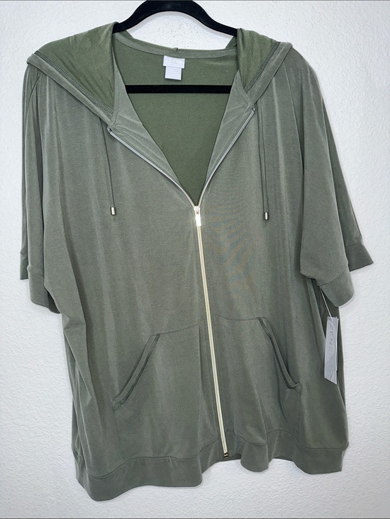 Chico's Tops - Chico's Olive Green Top with Crew Neck